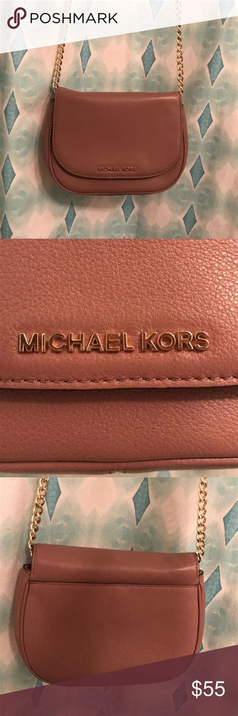 michael kors bedford small leather crossbody dusty rose|Michael bedford small crossbody dusty rose, Michael Kors .